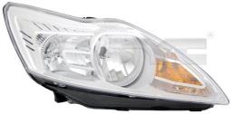REFLEKTOR FORD FOCUS 08- /L/ H1/H7 /SREBRNY/ +SILNICZEK TYC 20-11484-05-2