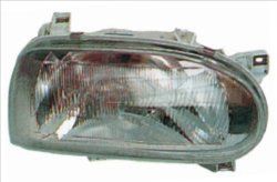 REFLEKTOR VW GOLF III H4 /P/ REG.ELEK. TYC 20-3471-05-2