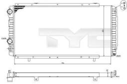 CHŁODNICA FIAT DUCATO 1,9D/TD-2,5JTD 94-06 TYC 709-0014-R