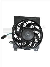 WENTYLATOR CHŁODNICY OPEL CORSA C       1,2-1,8 00- /+AC/ / Z OBUDOWĄ/ /PRZED CHŁODNICĄ/ TYC 825-0001