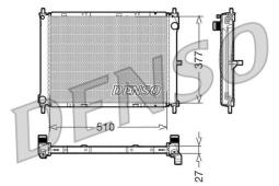 CHŁODNICA NISSAN MICRA 1.5 DCI 05- DENSO DRM46003