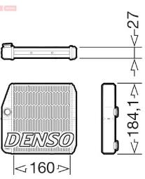 NAGRZEWNICA ALFA ROMEO MITO  1.4 07- DENSO DRR09076