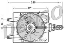 WENTYLATOR CHŁODNICY /DENSO/ DENSO DER01010