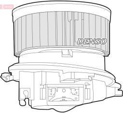 WENTYLATOR NAGRZEWNICY PEUGEOT PARTNER  Electric 98- DENSO DEA21007