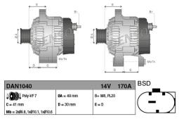 ALTERNATOR DENSO DENSO DAN1040