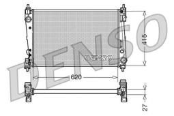 CHŁODNICA FIAT DOBLO 1,3-2,0D 10- DENSO DRM09111