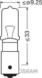 ŻARÓWKA 12V H21W 12V 21W BAY9s ORIGINA OSRAM OSR 64136