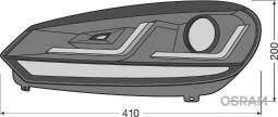LAMPY /PRZ/ VW GOLF 08- BLACK LEDRIVING XENARC OSR LEDHL102-BK