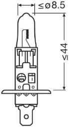 ŻARÓWKA 12V H1 55W P14,5s OPAKOWANIE T OSRAM OSR 64150-01B