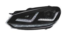 LAMPY /PRZ/ VW GOLF 08- BLACK LEDRIVING XENARC OSR LEDHL102-BK