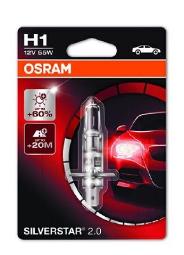 ŻARÓWKA 12V H1 55W P14,5s SILVERSTAR 2 OSRAM OSR 64150  SV2-01B