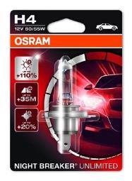 ŻARÓWKA 12V H4 12V 60/55W P43t NIGHT B OSRAM OSR 64193  NBU-01B