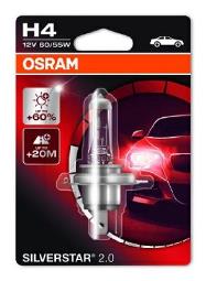 ŻARÓWKA 12V H4 12V 60/55W P43t SILVERS OSRAM OSR 64193  SV2-01B