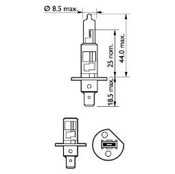 ŻARÓWKA H1 12V 55W /PREMIUM/ +30% PHILIPS PH 12258PRC1