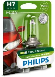 ŻARÓWKA H7 12V 55W / LONGERLIFE ECOVISION/ /BLISTR/ PHILIPS PH 12972LLECOB1