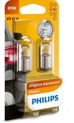 ŻARÓWKA 12V 5W /Z COKOŁEM/ R5W BA15S/2-SZT/ PHILIPS PH 12821  /KPL-2SZT/