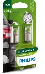 ŻARÓWKA 12V 5W R5W BA15S LONGLIFE PH 12821LLECOB2