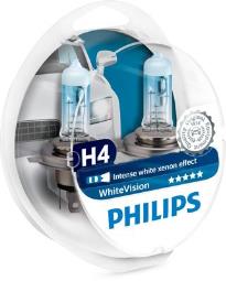 ŻARÓWKA H4 12V  60W/55W P43T /WHITE VISIONE/ PHILIPS PH 12342WHVSM /KPL-2SZT/