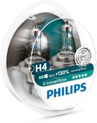 ŻARÓWKA H4 12V  60W/55W /X-TREME VISION//KPL-2SZT/ PHILIPS PH 12342XV+S2  /KPL-2SZT/
