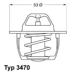 TERMOSTAT RENAULT 1,9D-2,0 96- 91C WAHLER WA3470.89D50