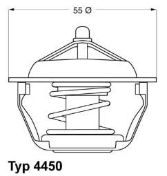 TERMOSTAT PEUGEOT 306 1,8-2,0 97- WAHLER WA4450.83D