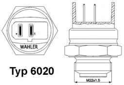 CZUJNIK TEMP.WODY /WAHLER/ WAHLER WA6020.95D
