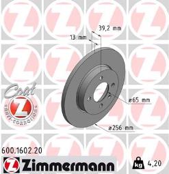 TARCZA HAM./PRZ/ VW PASSAT 88- 1,6-1,9D ZM600.1602.20