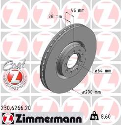 TARCZA HAM./PRZ/ IVECO III 06- @290X28 ZM230.6266.20