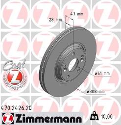 TARCZA HAM./PRZ/ RENAULT SAFRANE 02- ZM470.2426.20