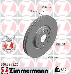 TARCZA HAM.VAG /ZIMMERMANN/ ZIMMERMANN ZM600.3242.20