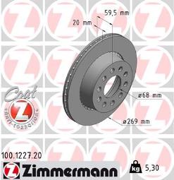 TARCZA HAM.AUDI /ZIMMERMANN/ ZIMMERMANN ZM100.1227.20