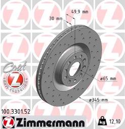 TARCZA HAM.AUDI SPORT /ZIMMERMANN/      / ZIMMERMANN ZM100.3301.52
