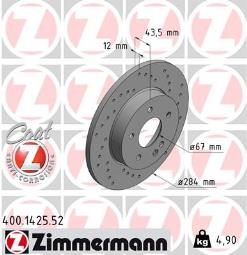 TARCZA HAM.MERCEDES SPORT /ZIMMERMANN/  MANN/ ZIMMERMANN ZM400.1425.52