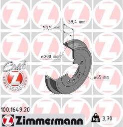BĘBEN HAM.SKODA FABIA 1,0-1,9 99- @200X59 ZIMMERMANN ZM100.1649.20