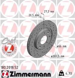 TARCZA HAM.PSA SPORT /ZIMMERMANN/ ZIMMERMANN ZM180.2018.52