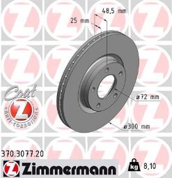 TARCZA HAM.MAZDA /ZIMMERMANN/ ZIMMERMANN ZM370.3077.20