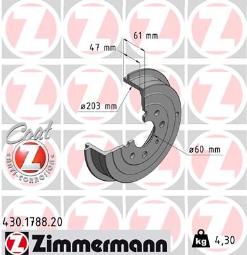 BĘBEN HAM.OPEL CORSA D /+ABS/ @203X61/ ZIMMERMANN ZM430.1788.20