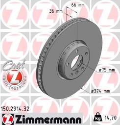 TARCZA HAM./PRZ/ BMW 5 09- /L/ ZM150.2914.32