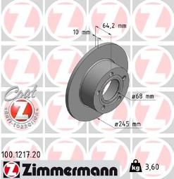 TARCZA HAM.AUDI /ZIMMERMANN/ ZIMMERMANN ZM100.1217.20