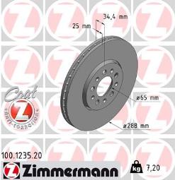 TARCZA HAM.AUDI/VAG /ZIMMERMANN/ ZIMMERMANN ZM100.1235.20