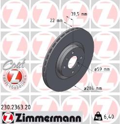 TARCZA HAM.FIAT/ALFA ROMEO /ZIMMERMANN/ RMANN/ ZIMMERMANN ZM230.2363.20