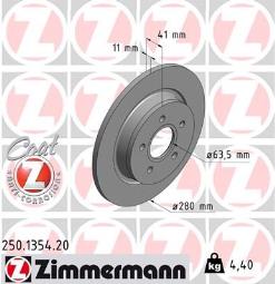 TARCZA HAM.FORD/VOLVO /ZIMMERMANN/      / ZIMMERMANN ZM250.1354.20