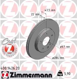 TARCZA HAM.MERCEDES /ZIMMERMANN/ ZIMMERMANN ZM400.1426.20