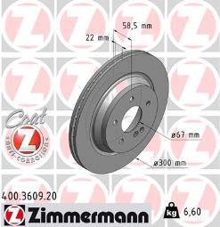 TARCZA HAM.MERCEDES /ZIMMERMANN/ ZIMMERMANN ZM400.3609.20