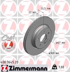 TARCZA HAM.MERCEDES /ZIMMERMANN/ ZIMMERMANN ZM400.3645.20