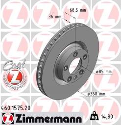 TARCZA HAM./PRZ/ PORSCHE CAYENNE @368X36 /ILOŚĆ ŚRUB: 5/ ZIMMERMANN ZM460.1575.20