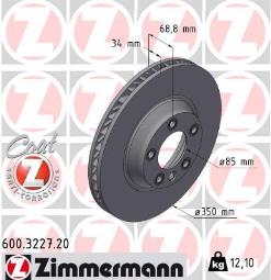 TARCZA HAM.VAG/PORSCHE /ZIMMERMANN/     NN/ ZIMMERMANN ZM600.3227.20