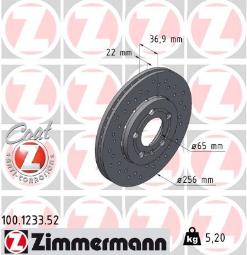 TARCZA HAM.AUDI SPORT /ZIMMERMANN/      / ZIMMERMANN ZM100.1233.52