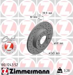 TARCZA HAM.AUDI SPORT /ZIMMERMANN/      N/ ZIMMERMANN ZM100.1243.52