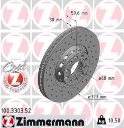 TARCZA HAM.VAG SPORT /ZIMMERMANN/ ZIMMERMANN ZM100.3303.52